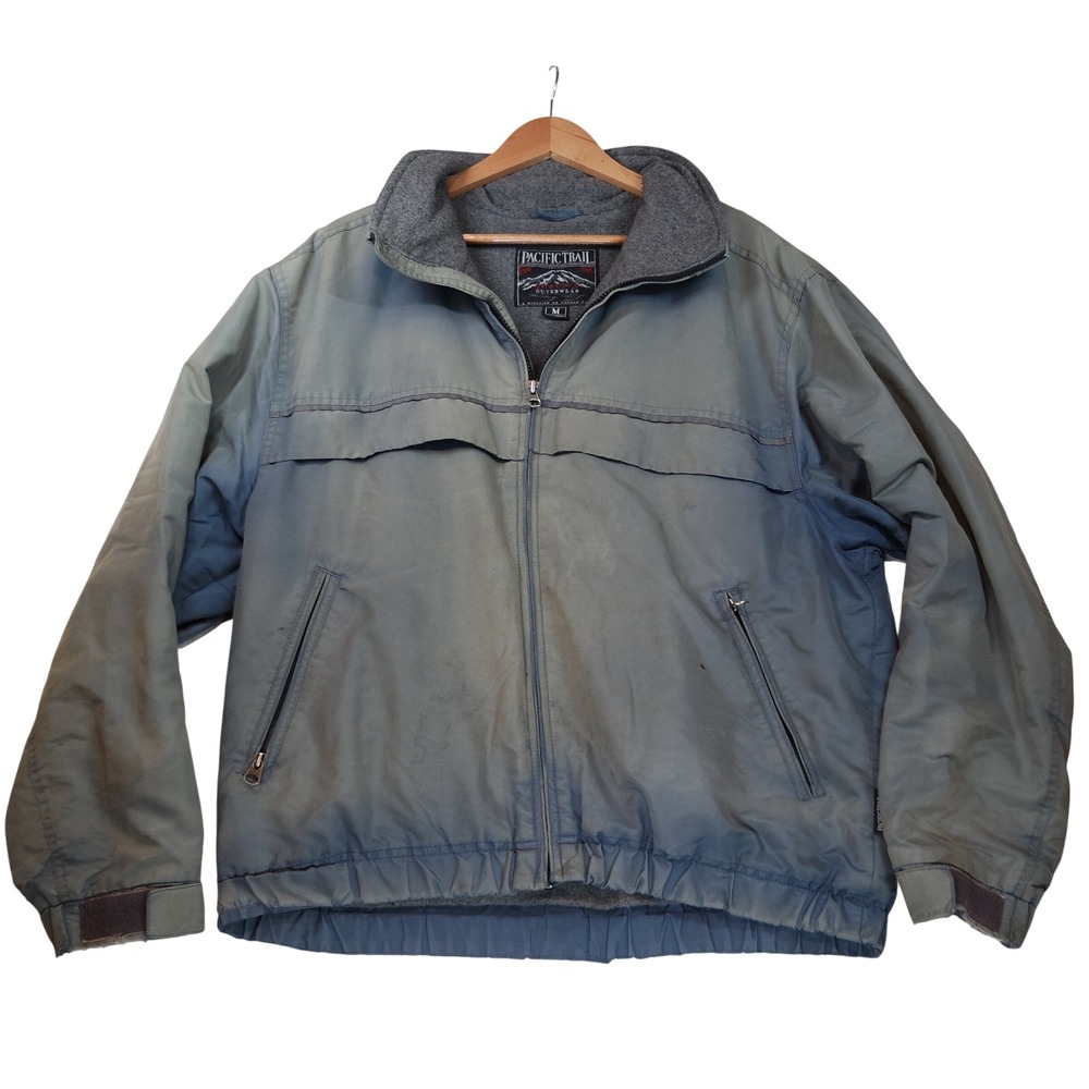 Vintage Pacific Trail Mens Blue Fleece Lined Jacket Thrashed Gorpcore Medium